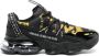 Versace Jeans Couture Chain Couture-print panelled sneakers Black - Thumbnail 1