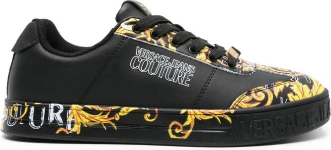 Versace Jeans Couture Court Baroccoflage-print sneakers Black