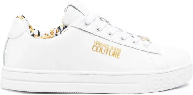 Versace Jeans Couture Court leather sneakers White