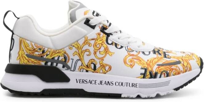 Versace Jeans Couture Dynamic Barocco-print sneakers White