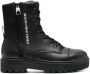 Versace Jeans Couture lace-up leather boots Black - Thumbnail 1