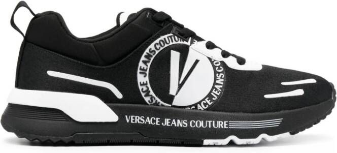 Versace Jeans Couture logo-embossed lace-up sneakers Black