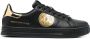 Versace Jeans Couture logo-patch leather low-top sneakers Black - Thumbnail 1
