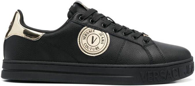 Versace Jeans Couture logo-patch low-top sneakers Black