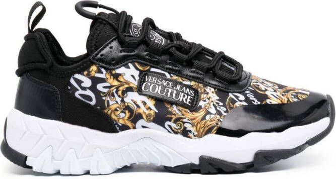 Versace Jeans Couture logo-patch sneakers Black
