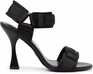 Versace Jeans Couture logo patch touch-strap sandals Black