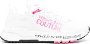 Versace Jeans Couture logo-print almond-toe sneakers White