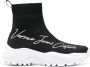 Versace Jeans Couture logo-print high-top sneakers Black - Thumbnail 1