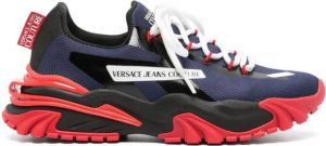 Versace Jeans Couture logo-print panelled sneakers Blue