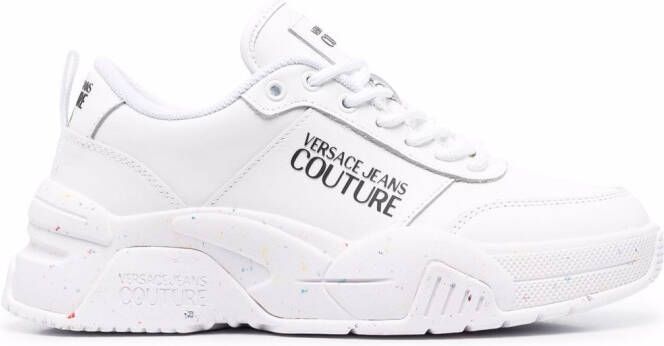 Versace Jeans Couture logo print sneakers White
