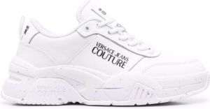 Versace Jeans Couture logo print trainers White