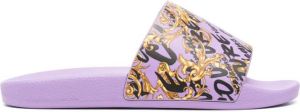 Versace Jeans Couture logo script sliders Purple