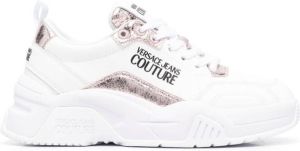 Versace Jeans Couture metallic chunky sneakers White