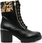 Versace Jeans Couture Mia Garland-print 70mm ankle boots Black - Thumbnail 1