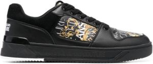Versace Jeans Couture panelled logo-print sneakers Black