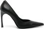 Versace Jeans Couture pointed-toe 100mm leather pumps Black - Thumbnail 1