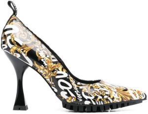 Versace Jeans Couture Regalia Baroque 110mm pointed-toe pumps Black