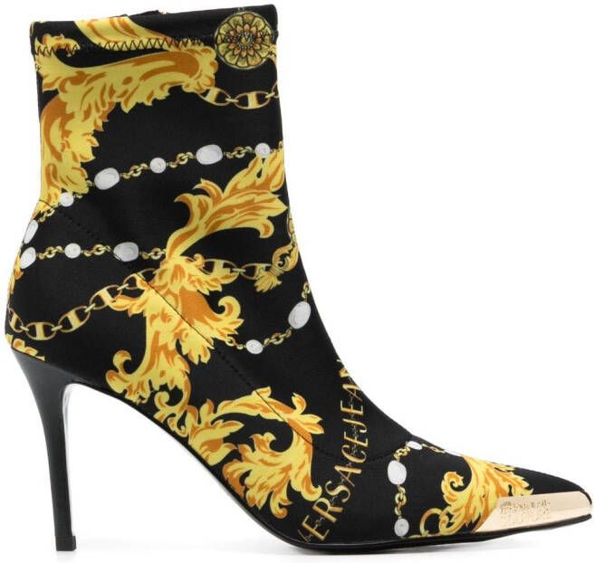 Versace Jeans Couture Scarlett 110mm ankle boots Black