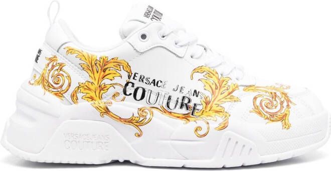 Versace Jeans Couture side logo-print detail sneakers White