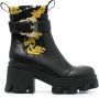Versace Jeans Couture Sophie 85mm decorative-buckle boots Black - Thumbnail 1