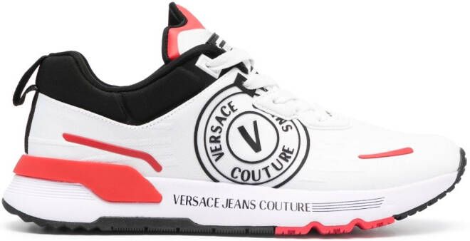 Versace Jeans Couture V Emblem lace-up sneakers White