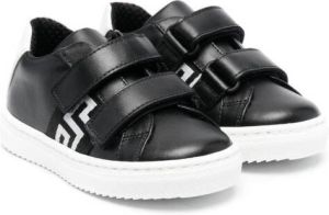 Versace Kids 4G-tape touch-strap sneakers Black