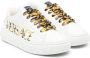 Versace Kids Greca leather low-top sneakers White - Thumbnail 1