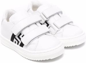 Versace Kids Greca touch-strap sneakers White