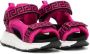 Versace Kids La Greca-print touch-strap sandals Pink - Thumbnail 1