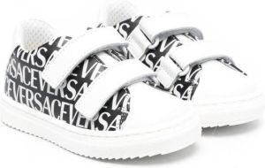 Versace Kids logo-print sneakers Black