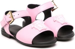 Versace Kids medusa-head buckled sandals Pink