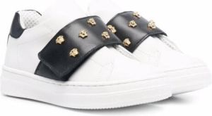 Versace Kids Medusa Head touch strap sneakers White