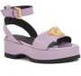 Versace Kids Medusa-motif platform sandals Purple - Thumbnail 1