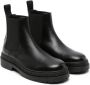 Versace Kids slip-on leather ankle boots Black - Thumbnail 1