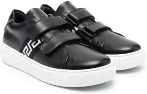 Versace Kids touch-strap sneakers Black
