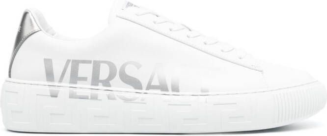 Versace La Greca logo-print sneakers White