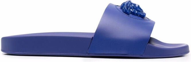 Versace La Medusa open-toe slides Blue
