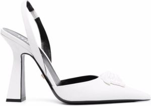 Versace La Medusa slingback pumps White