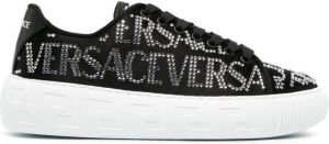 Versace logo-embellished low-top sneakers Black