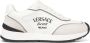 Versace logo-embroidered panelled sneakers White - Thumbnail 1
