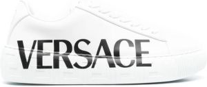 Versace logo print Greca trim sneakers White