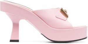Versace Medusa 110mm platform mules Pink