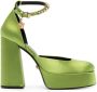 Versace Medusa Aevitas 125mm satin pumps Green - Thumbnail 1