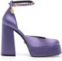 Versace Aevitas 120mm single-platform pumps Purple - Thumbnail 1
