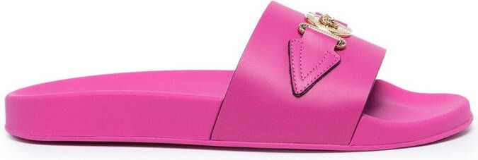 Versace Medusa Biggie open-toe slides Pink