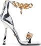 Versace Medusa chain sandals Silver - Thumbnail 1