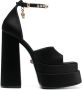 Versace Medusa charm platform sandals Black - Thumbnail 1