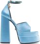 Versace Medusa charm platform sandals Blue - Thumbnail 1