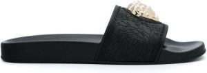 Versace Medusa Head beach slides Black