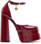 Versace Medusa Head charm platform sandals Red - Thumbnail 1